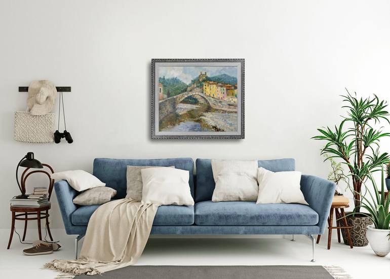Original Post-impressionism Landscape Painting by Anna Shesterikova