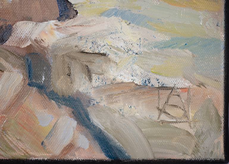 Original Post-impressionism Landscape Painting by Anna Shesterikova
