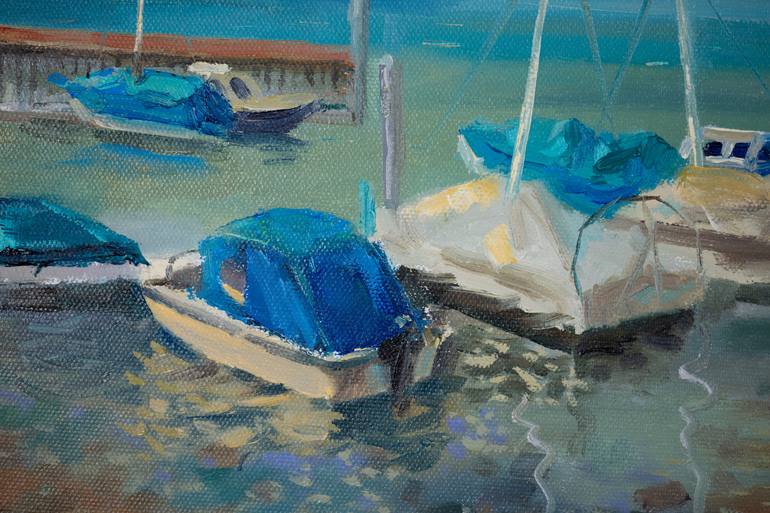 Original Post-impressionism Landscape Painting by Anna Shesterikova