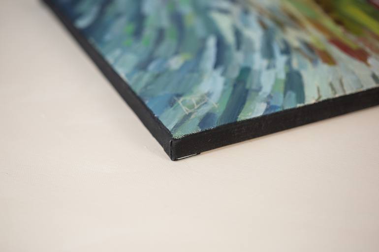 Original Post-impressionism Landscape Painting by Anna Shesterikova