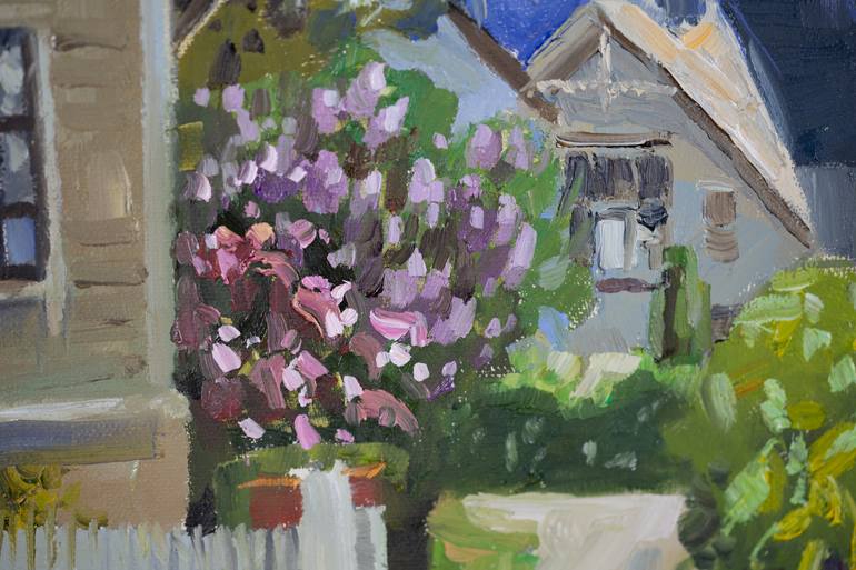 Original Post-impressionism Landscape Painting by Anna Shesterikova