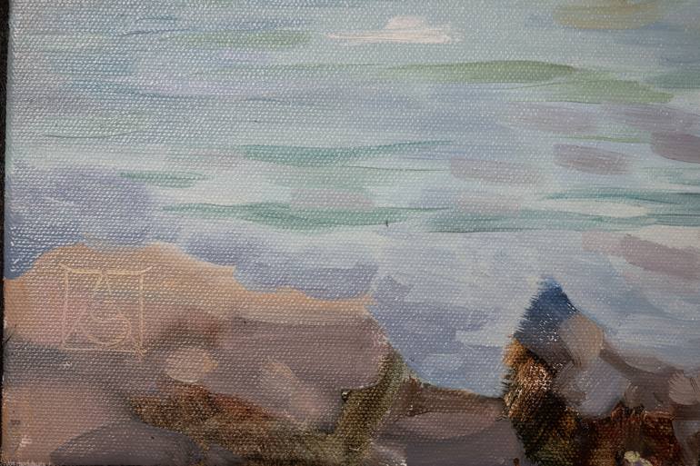 Original Post-impressionism Landscape Painting by Anna Shesterikova
