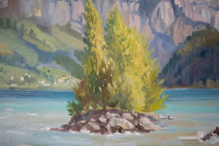 Original Post-impressionism Landscape Painting by Anna Shesterikova