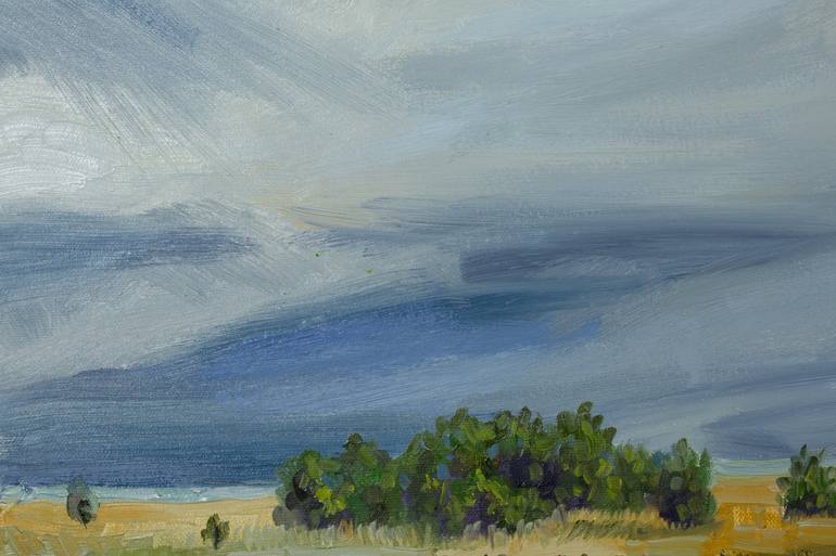 Original Post-impressionism Landscape Painting by Anna Shesterikova
