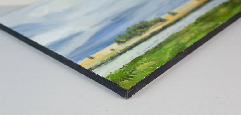 Original Post-impressionism Landscape Painting by Anna Shesterikova