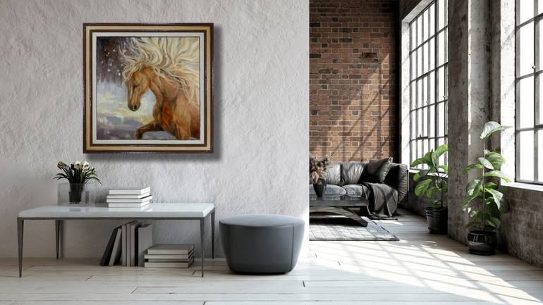 Original Post-impressionism Animal Painting by Anna Shesterikova