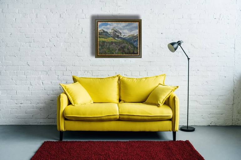 Original Post-impressionism Landscape Painting by Anna Shesterikova