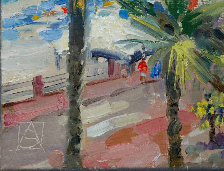 Original Post-impressionism Travel Painting by Anna Shesterikova