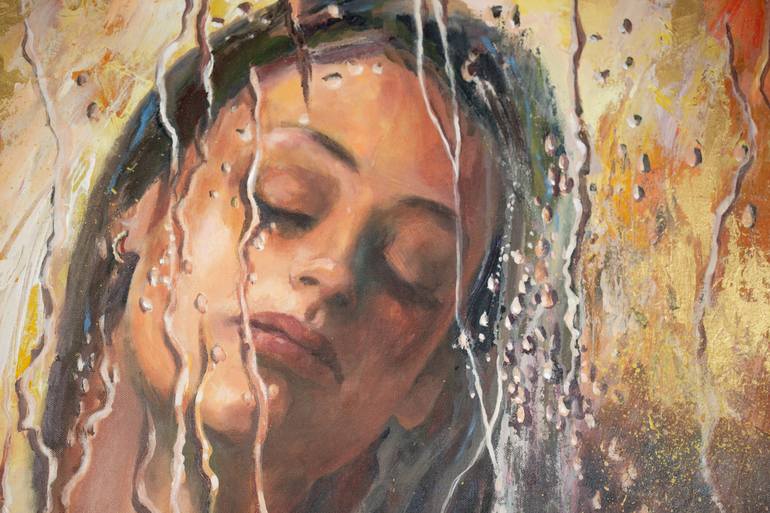 Original Abstract Expressionism Women Painting by Anna Shesterikova