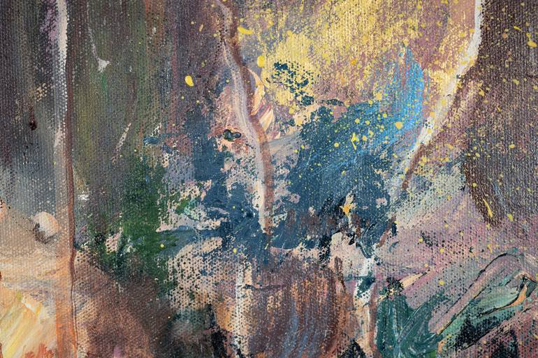 Original Abstract Expressionism Women Painting by Anna Shesterikova