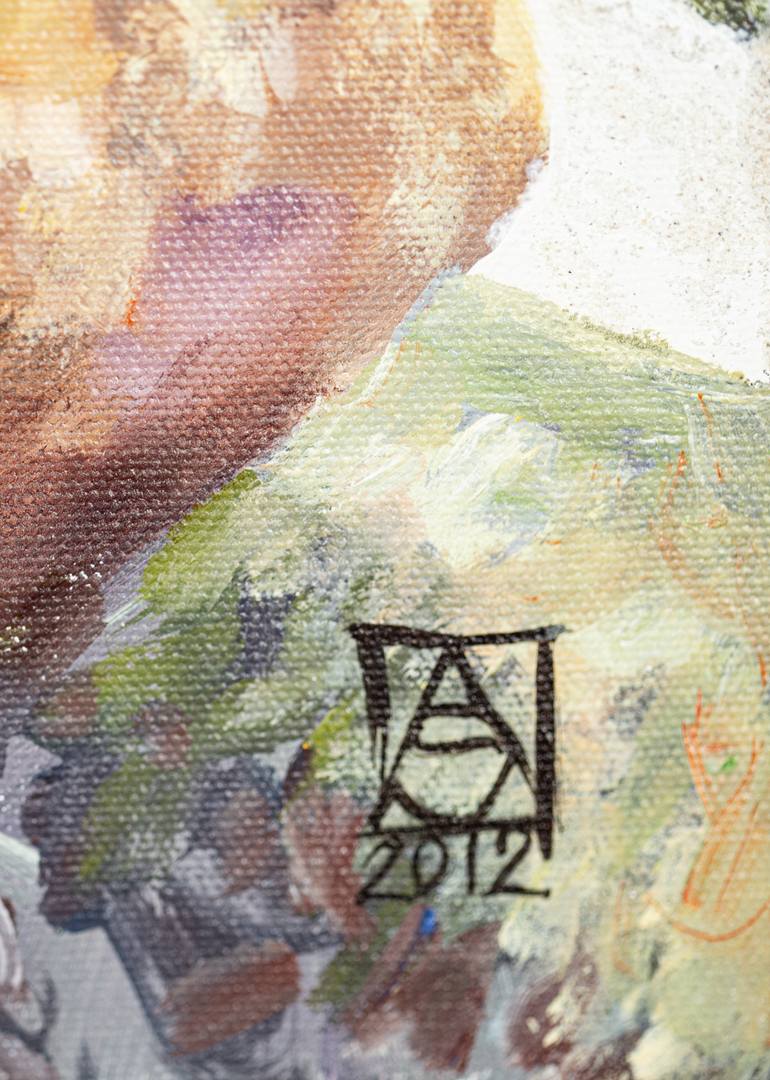 Original Post-impressionism Landscape Painting by Anna Shesterikova