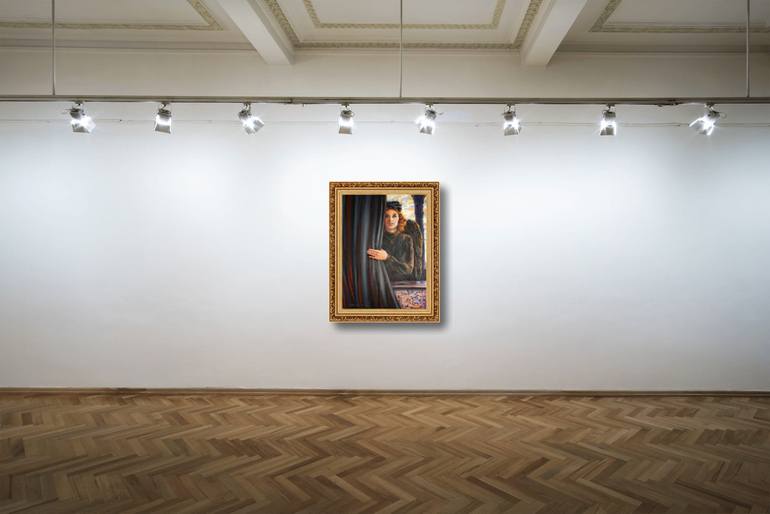 Original Symbolism Religion Painting by Anna Shesterikova