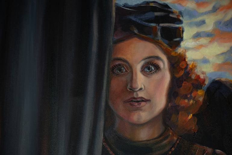 Original Symbolism Religion Painting by Anna Shesterikova