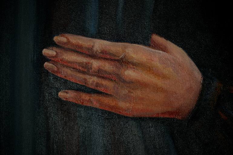 Original Symbolism Religion Painting by Anna Shesterikova