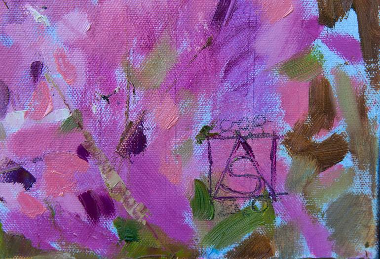 Original Post-impressionism Floral Painting by Anna Shesterikova