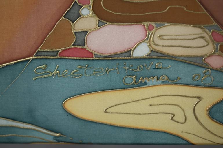 Original Expressionism Nude Painting by Anna Shesterikova