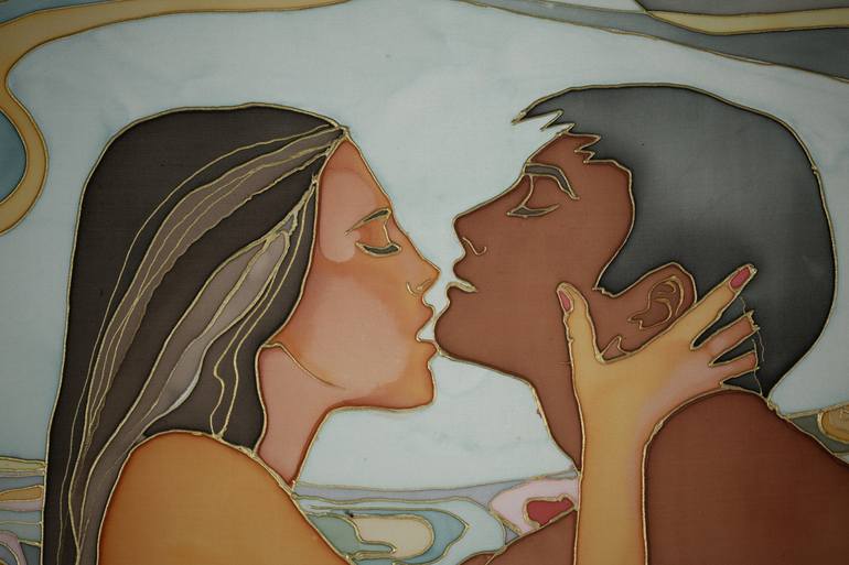 Original Expressionism Nude Painting by Anna Shesterikova