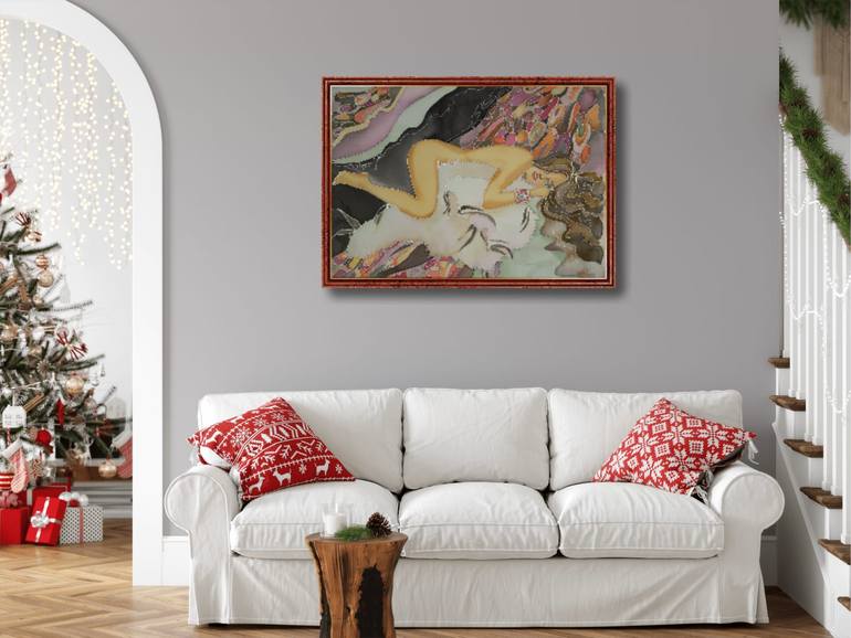 Original Contemporary Nude Painting by Anna Shesterikova