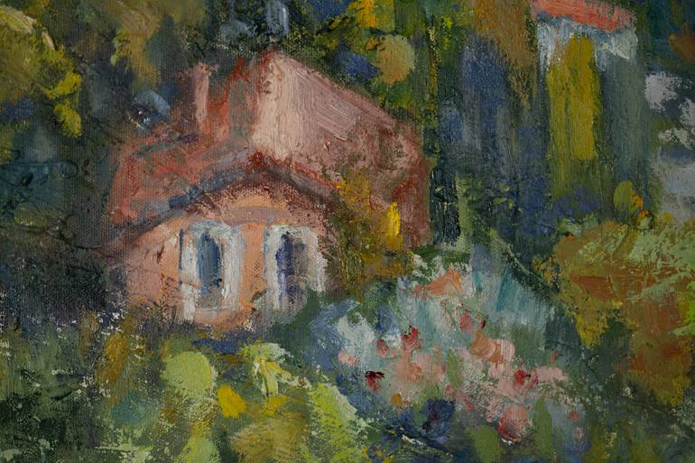 Original Impressionism Landscape Painting by Anna Shesterikova