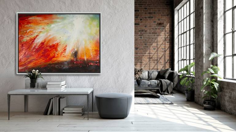 Original Abstract Expressionism Abstract Painting by Anna Shesterikova