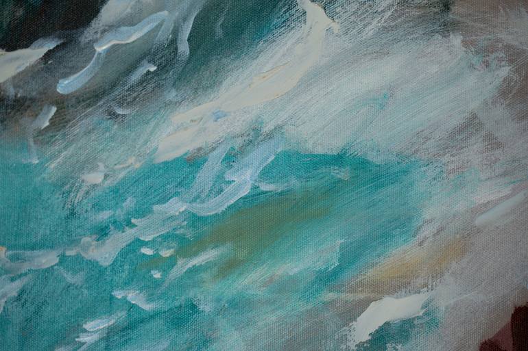 Original Post-impressionism Ocean Painting by Anna Shesterikova