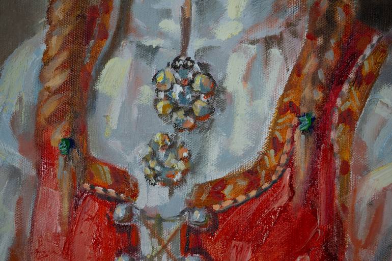 Original Expressionism People Painting by Anna Shesterikova