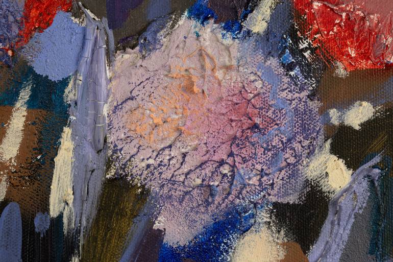 Original Abstract Expressionism Floral Painting by Anna Shesterikova