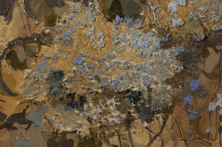 Original Abstract Expressionism Floral Painting by Anna Shesterikova