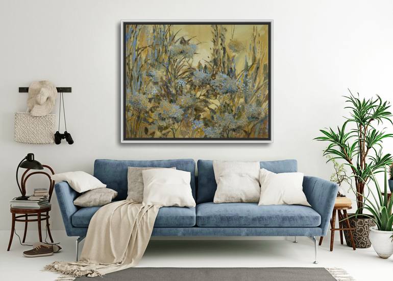 Original Abstract Expressionism Floral Painting by Anna Shesterikova