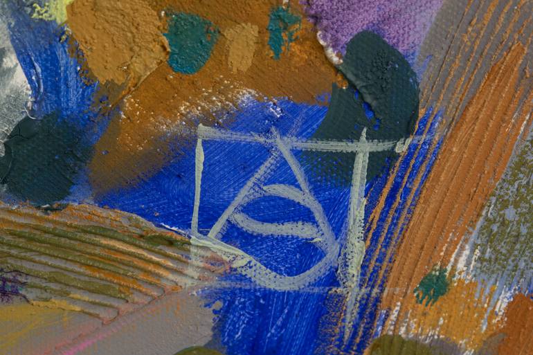 Original Abstract Expressionism Floral Painting by Anna Shesterikova