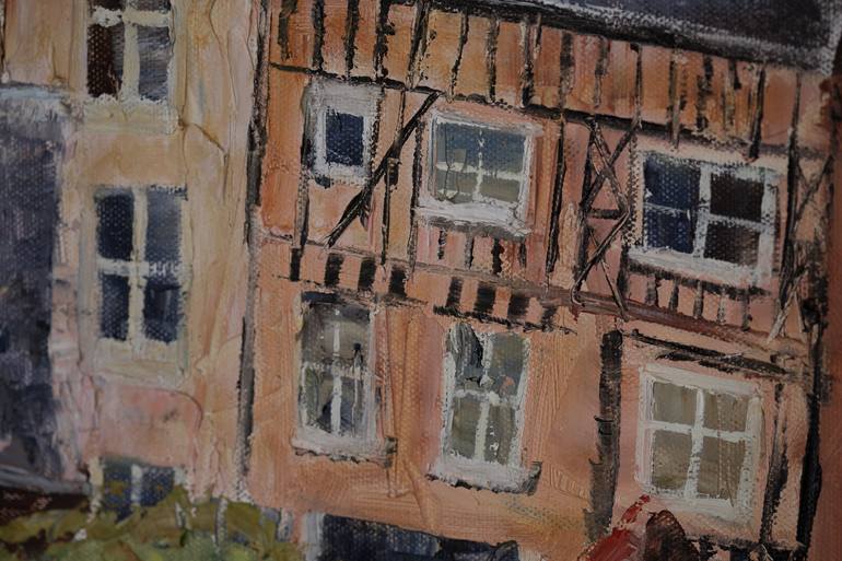 Original Post-impressionism Landscape Painting by Anna Shesterikova