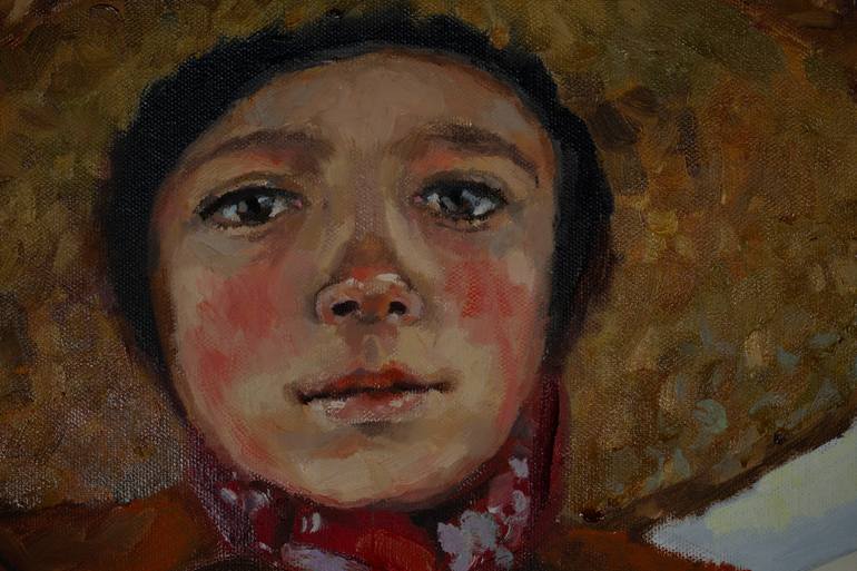 Original Post-impressionism People Painting by Anna Shesterikova