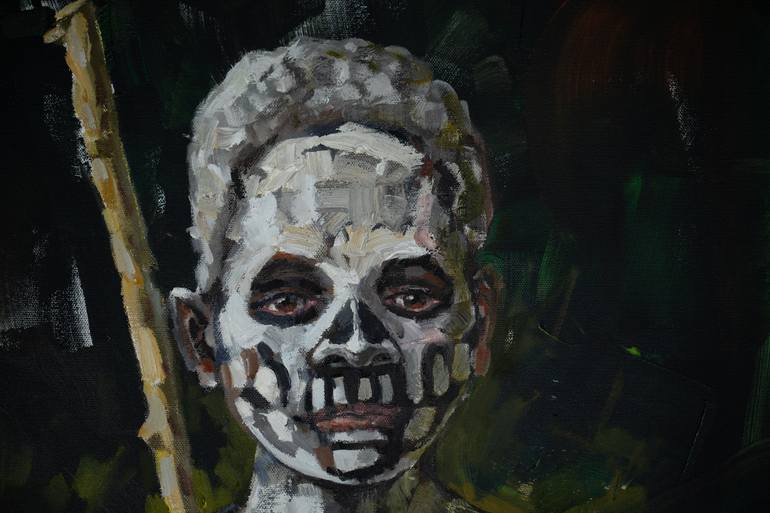 Original Post-impressionism People Painting by Anna Shesterikova