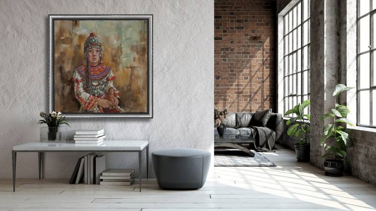Original Post-impressionism People Painting by Anna Shesterikova