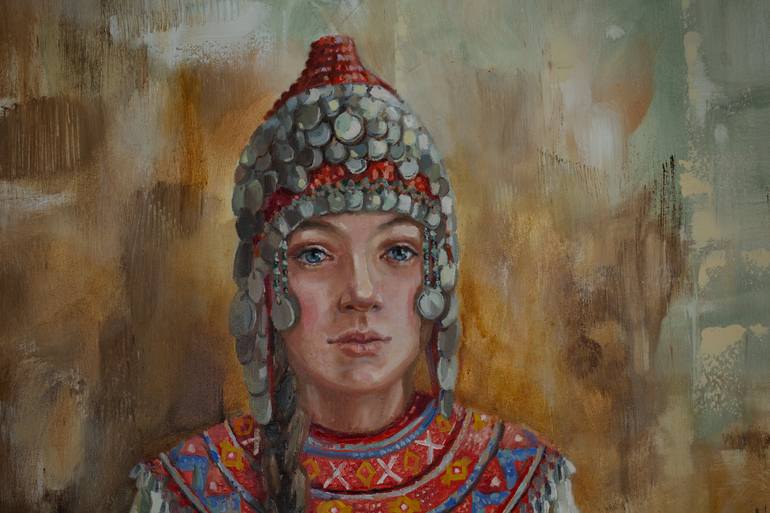 Original Post-impressionism People Painting by Anna Shesterikova