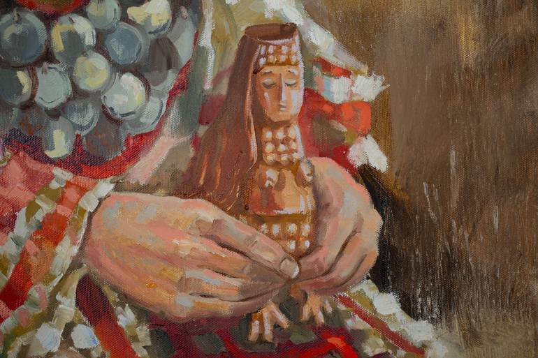 Original Post-impressionism People Painting by Anna Shesterikova