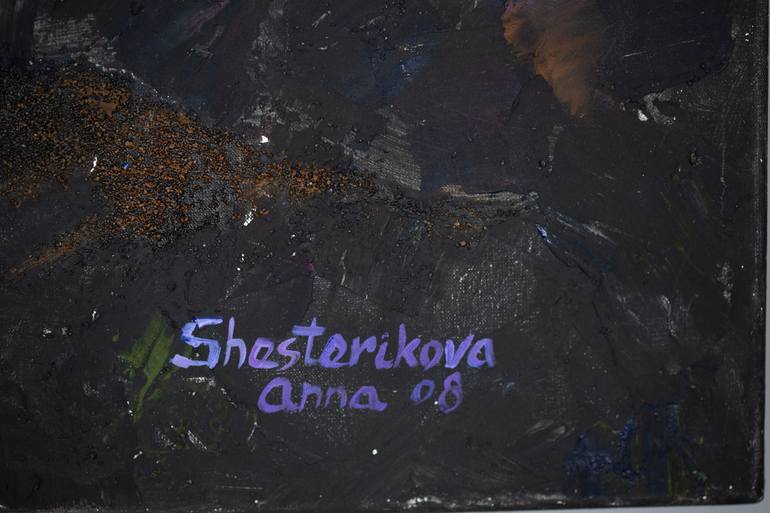 Original Abstract Expressionism Abstract Painting by Anna Shesterikova