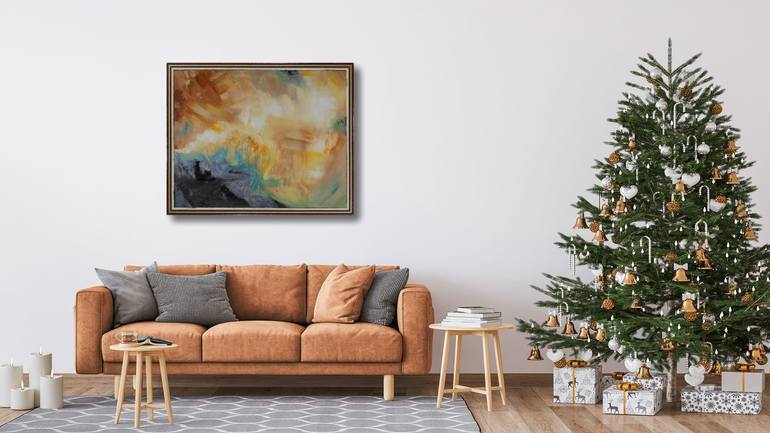 Original Abstract Expressionism Abstract Painting by Anna Shesterikova