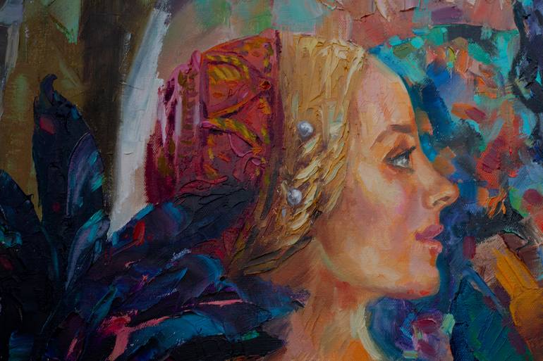 Original Post-impressionism Love Painting by Anna Shesterikova
