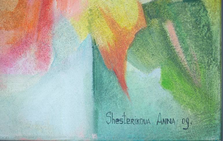 Original Post-impressionism Floral Painting by Anna Shesterikova
