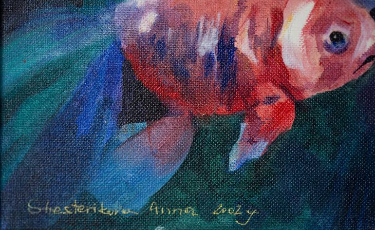 Original Post-impressionism Animal Painting by Anna Shesterikova