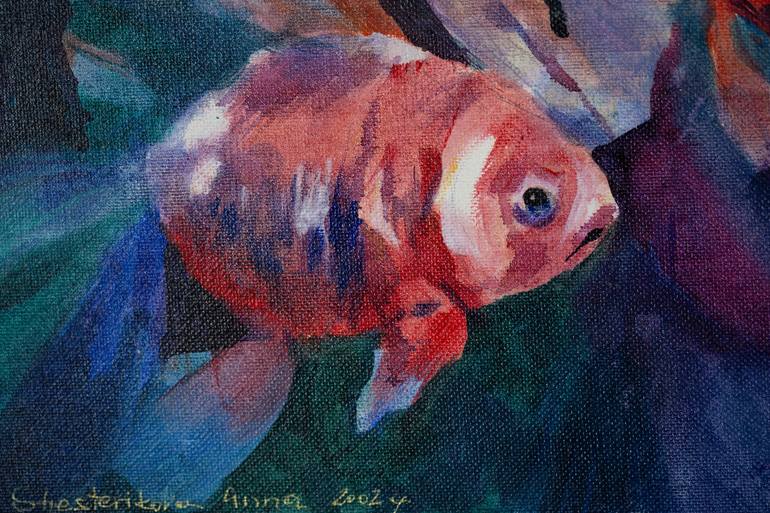 Original Post-impressionism Animal Painting by Anna Shesterikova