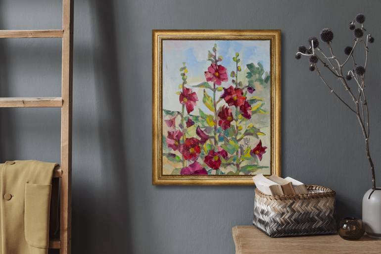Original Post-impressionism Floral Painting by Anna Shesterikova