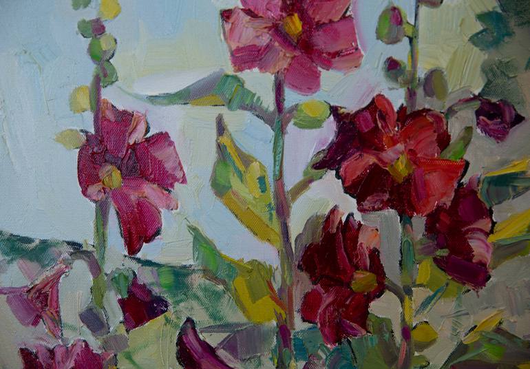 Original Post-impressionism Floral Painting by Anna Shesterikova