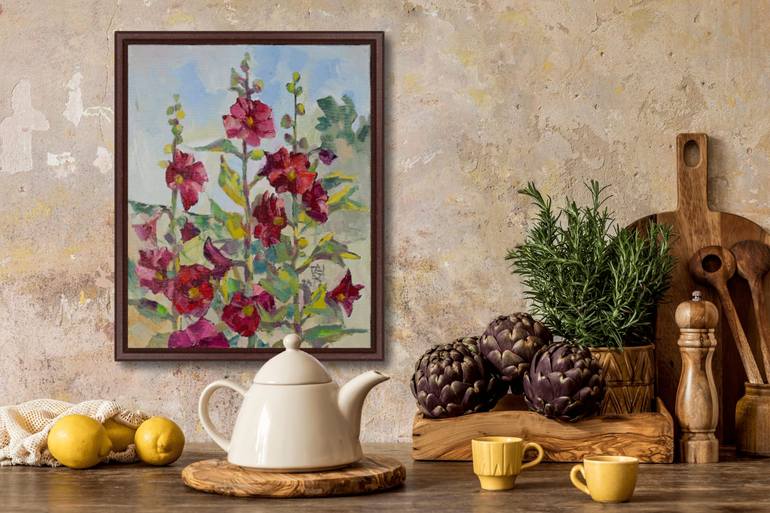 Original Post-impressionism Floral Painting by Anna Shesterikova