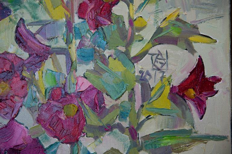 Original Post-impressionism Floral Painting by Anna Shesterikova