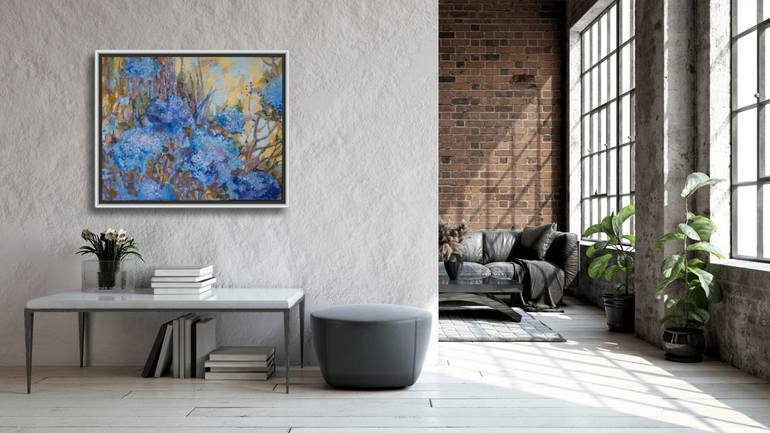 Original Abstract Expressionism Floral Painting by Anna Shesterikova