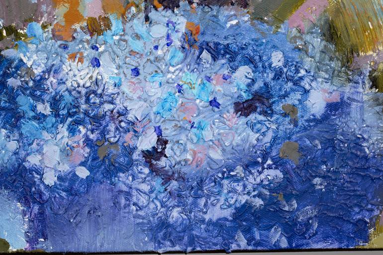 Original Abstract Expressionism Floral Painting by Anna Shesterikova