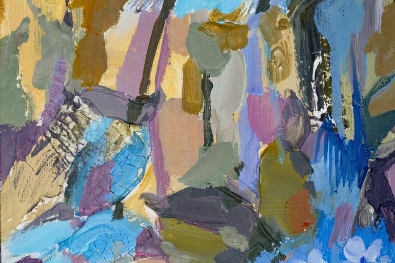 Original Abstract Expressionism Floral Painting by Anna Shesterikova