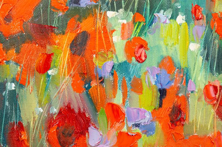 Original Post-impressionism Landscape Painting by Anna Shesterikova